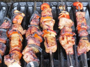 Brochetas lomo de res