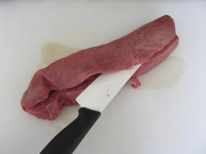 Lomo relleno de hongos