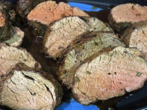 Lomo con romero y ajo